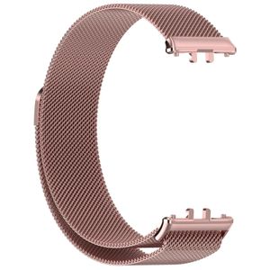 Bracelet à boucle milanaise Rose en acier inoxydable pour Samsung Galaxy Fit 3