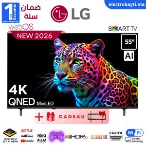 Smart TV - QNED AI QNED70 4K - 55 pouces - Télécommande Magique IA HDR10 2026